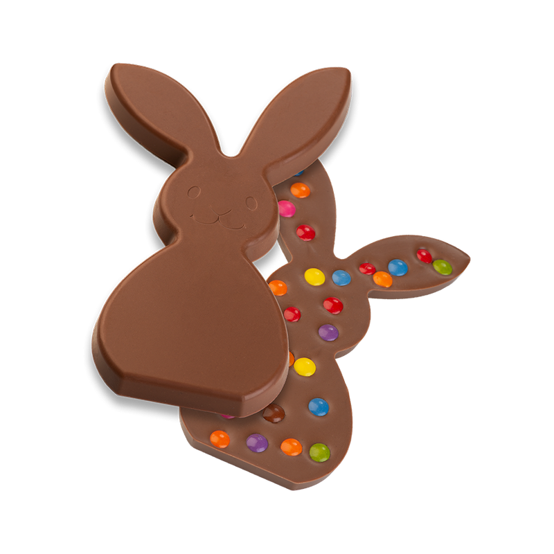 Double Standing Bunny Chocolate Bar Chocolate Mould, 100g