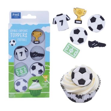 PME Edible Cupcake Toppers Football PME-EDP01