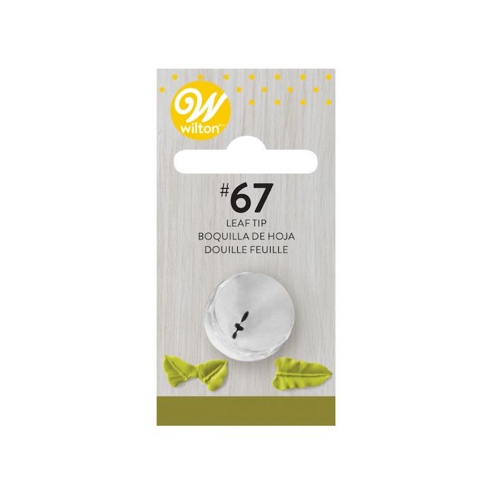 Wilton Blatt Spritztülle 67 Edelstahl Dekorationstülle