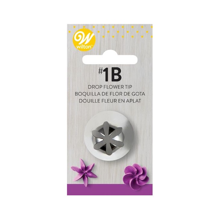 Wilton 1B Drop Flower Piping Tip Stainless Steel