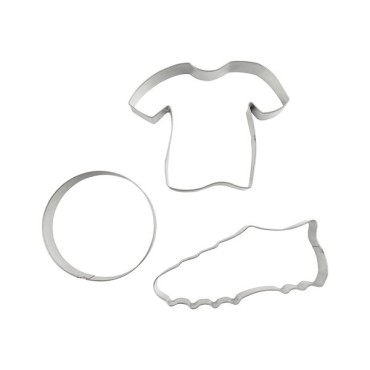 Soccer Cookie Cutter Set 3er-Set FA-44868