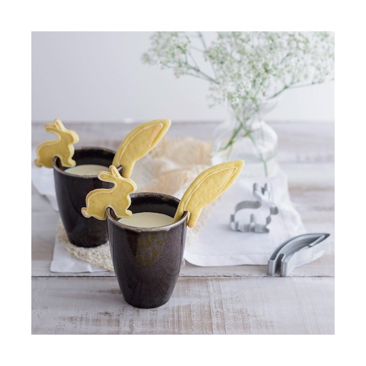 Dr. Oetker Bunny and Bunny Ears Mug Cookie Cutters 2 Pieces