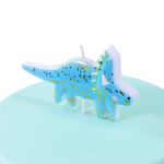 PME Candle Topper Dinosaur Blue, 1 piece