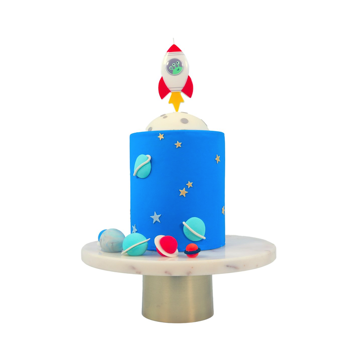 PME Rocket Birthday Candle with Alien Space Party PME Rocket Birthday Candle with Alien Space Party