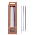 PME Tall Candles Metallic Mix, 16 Pcs