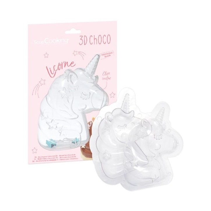 ScrapCooking 3D Schokoladenform Einhorn für Schokolade ScrapCooking 3D Schokoladenform Einhorn für Schokolade
