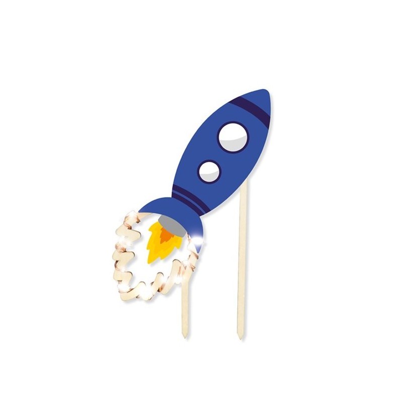 ScrapCooking Cake Topper LED Rocket, 1 piece