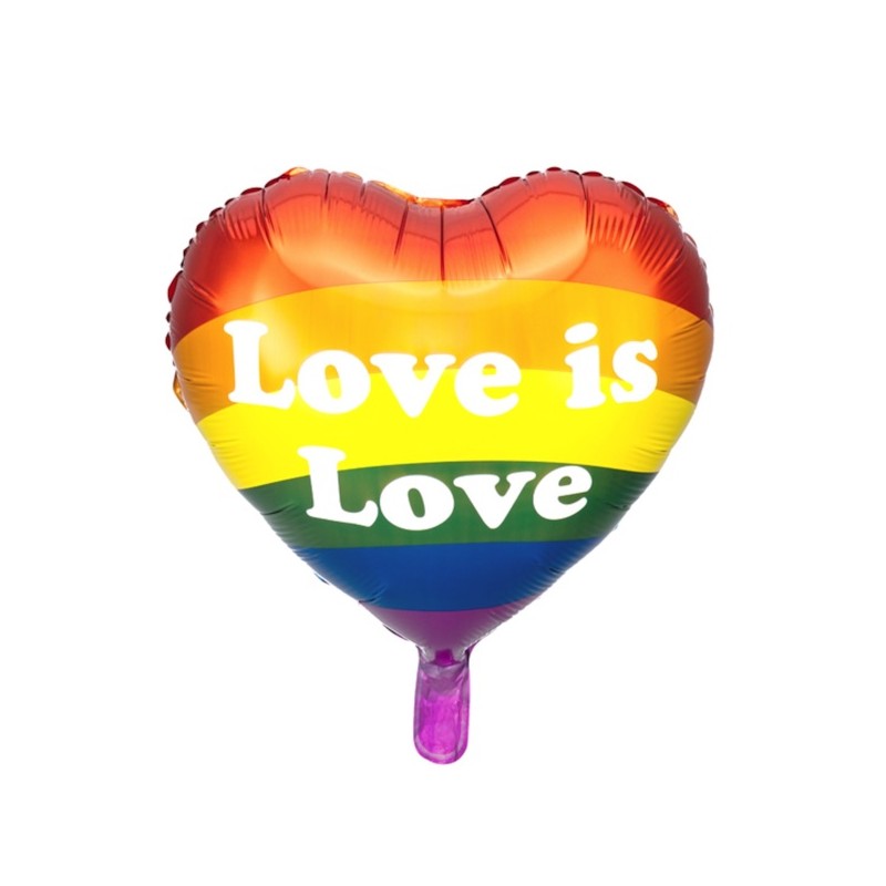 PartyDeco Foil Balloon Love is Love, 35cm