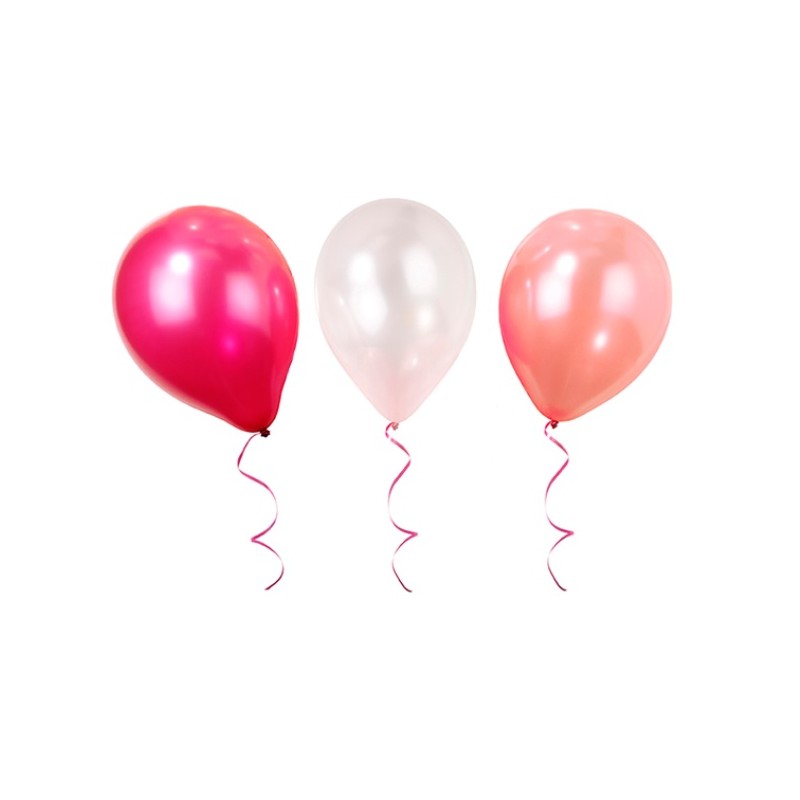 Pink Balloons, 12 pcs