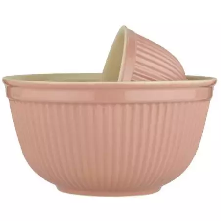 Ib Laursen Mynte Coral Almond Schüsselset 3-teilig aus Steingut