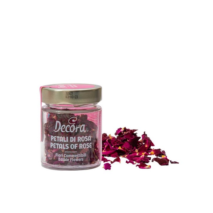 Decora Essbare Rosenblüten 4g – Getrocknete Rosenblätter Decora Essbare Rosenblüten 4g – Getrocknete Rosenblätter