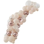 Ginger Ray Peach, White and Rose Gold Balloon Arch Kit, 4 Meter