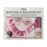 Ginger Ray Birthday Bitch Ballons und Girlande Pink