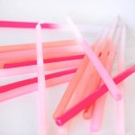 Meri Meri Tall Pink Dipped Tapered Candles, 16 pcs