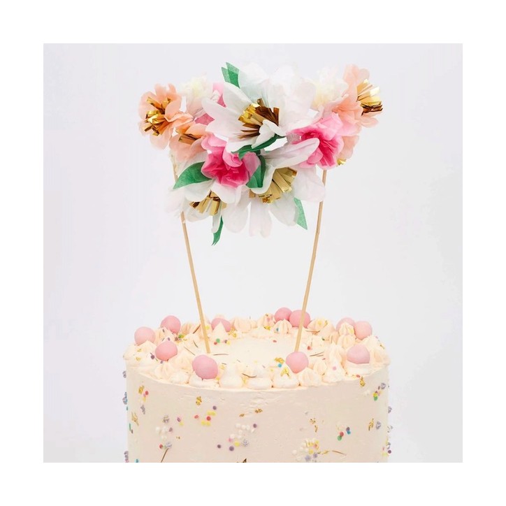 Meri Meri Blumenbouquet Cake Topper mit Goldfolie Meri Meri Blumenbouquet Cake Topper mit Goldfolie