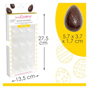 ScrapCooking Professional Chocolate Easter Eggs Mold 27cm VE-SC6753