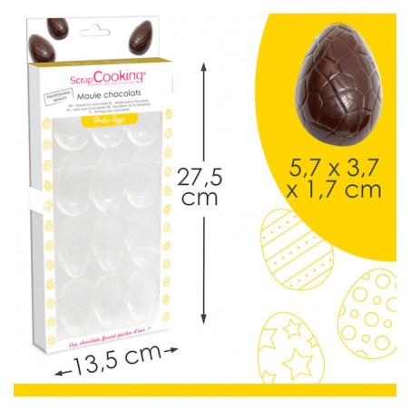 ScrapCooking Easter Egg Chocolate Mould 12 Cavities