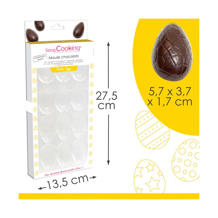 ScrapCooking Easter Egg Chocolate Mould 12 Cavities