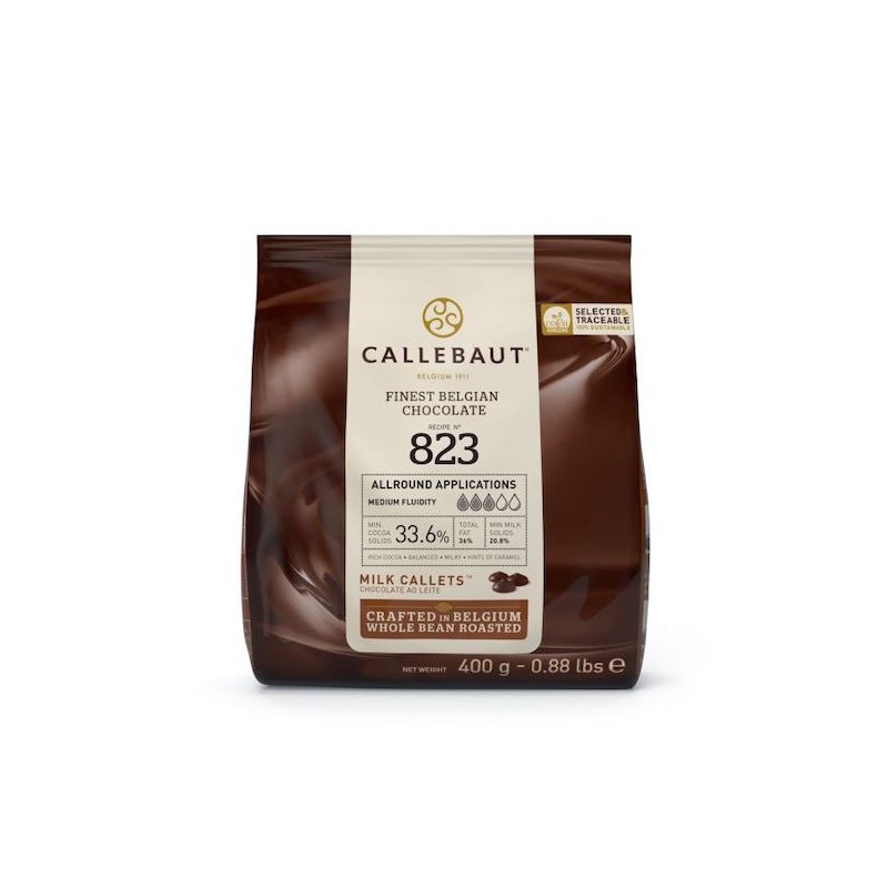 Callebaut 823 Chocolate Callets Milk, 400g