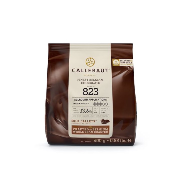 Callebaut 823 Callets Milchschokolade 400g – Belgische Kuvertüre kaufen Callebaut 823 Callets Milchschokolade 400g – Belgische Kuvertüre kaufen