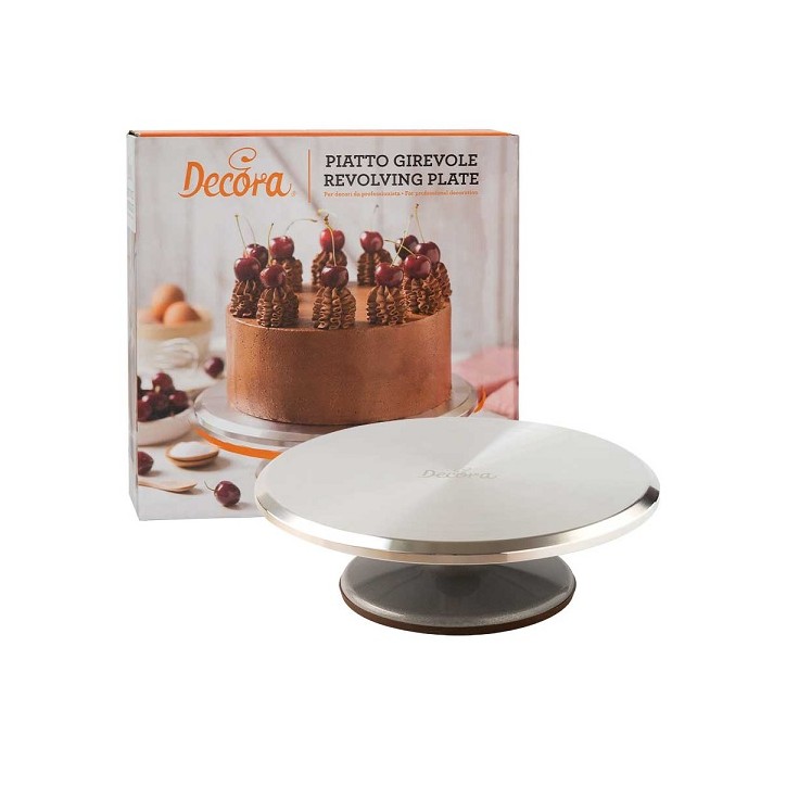 Decora Aluminium Cake Turntable Ø31cm – Rotating Stand for Decorating & Serving
