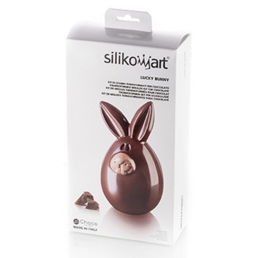 Silikomart Lucky Bunny Wiederverwendbare Thermo Schokoladegiessform SM-70.601.99.0065