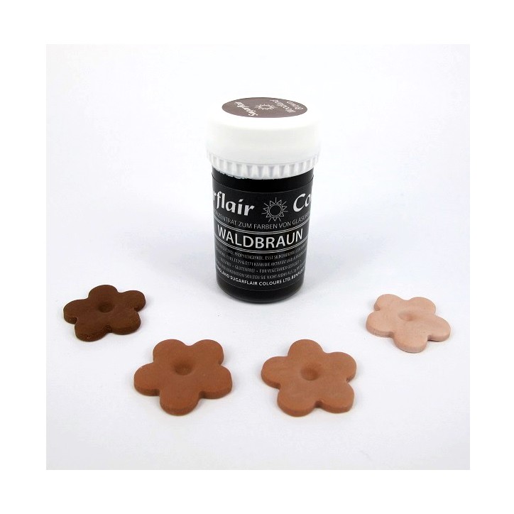 Sugarflair Woodland Brown Paste Food Colour 25g
