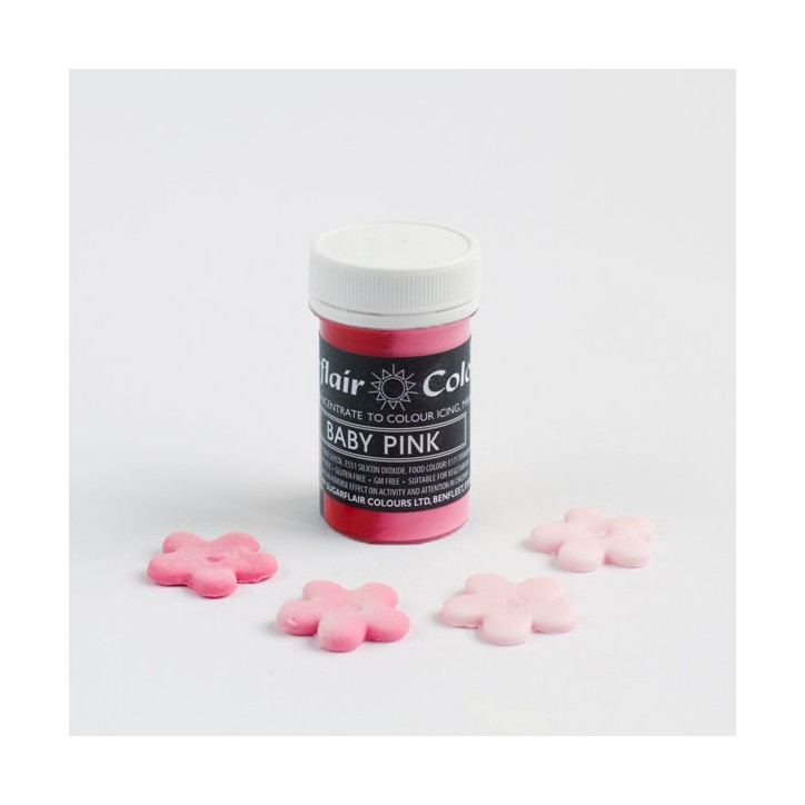 Sugarflair Pastel Baby Pink Food Colour 25g