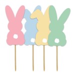 Anniversary House Easter Bunny Cupcake Topper, 12 pcs