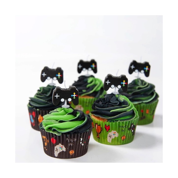 Gaming Cupcake Förmchen – 75 Stück | Muffinförmchen für Gamer & Kindergeburtstag
