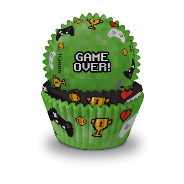 Anniversary House Cupcake Liners Gaming 75 Pieces AH-J144