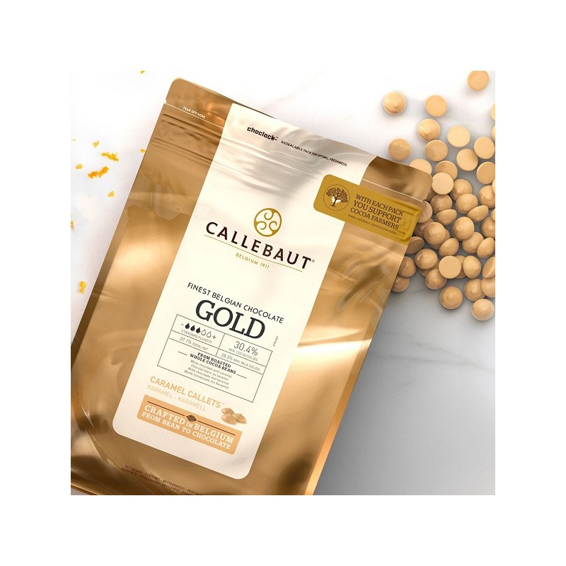 Callebaut Chocolate Callets Gold, 400g