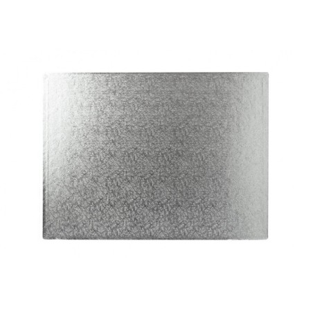 FunCakes Tortenplatte Rechteckig Silber 40x30cm