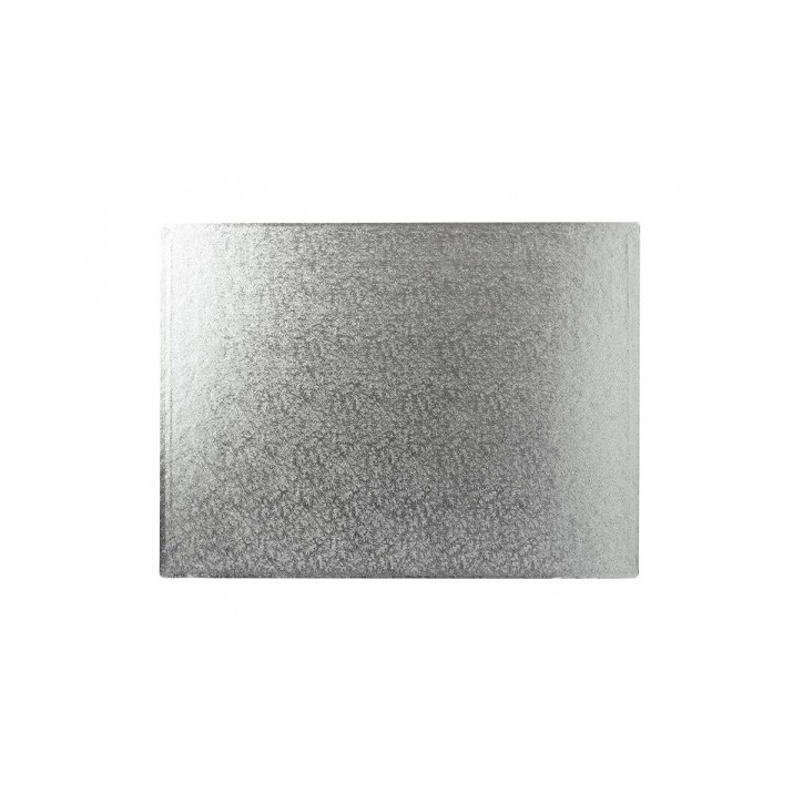 FunCakes Rectangular Silver Cake Board 40x30cm FunCakes Rectangular Silver Cake Board 40x30cm