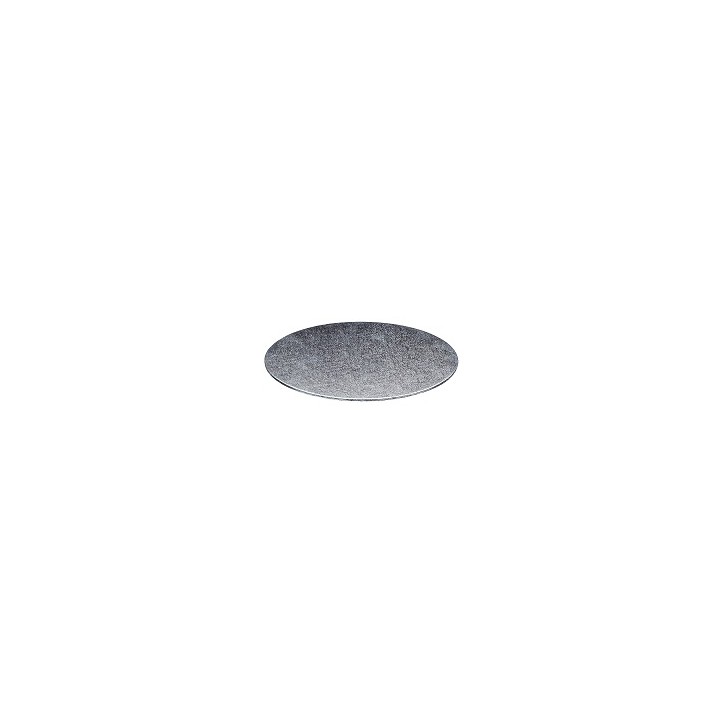 Round Silver Cake Board 12.5cm – 3mm Cake Drum for Mini Cakes