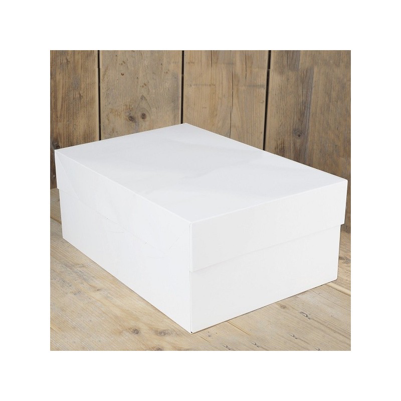 FunCakes Oblong Cake Box white 40x30x15cm