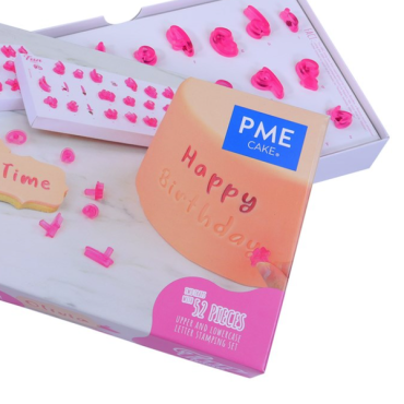 PME Fun Fonts Alphabet Letter Stamp Set 52 pcs Upper And Lower Cases PME-FF58