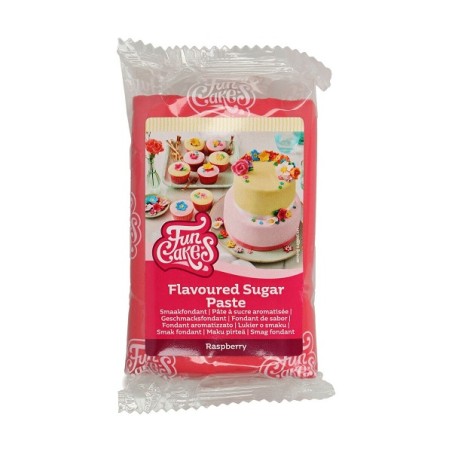 FunCakes Flavoured Sugar Paste Raspberry 250g - Glutenfree / kosher