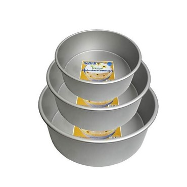 PME Baking Pans Set of 3 Round Aluminium PME-RNDB68104