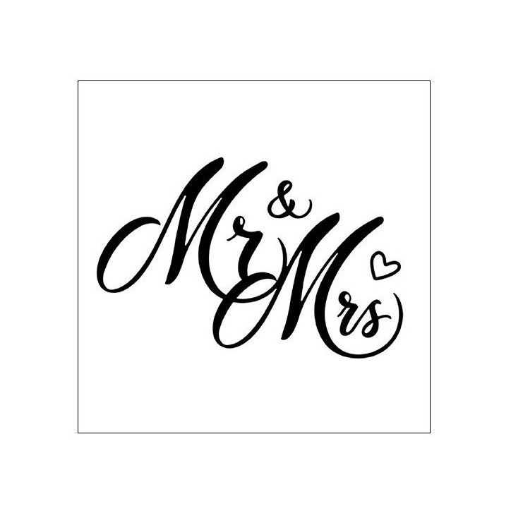 Ambiente Mr & Mrs Black Napkins Pack of 20