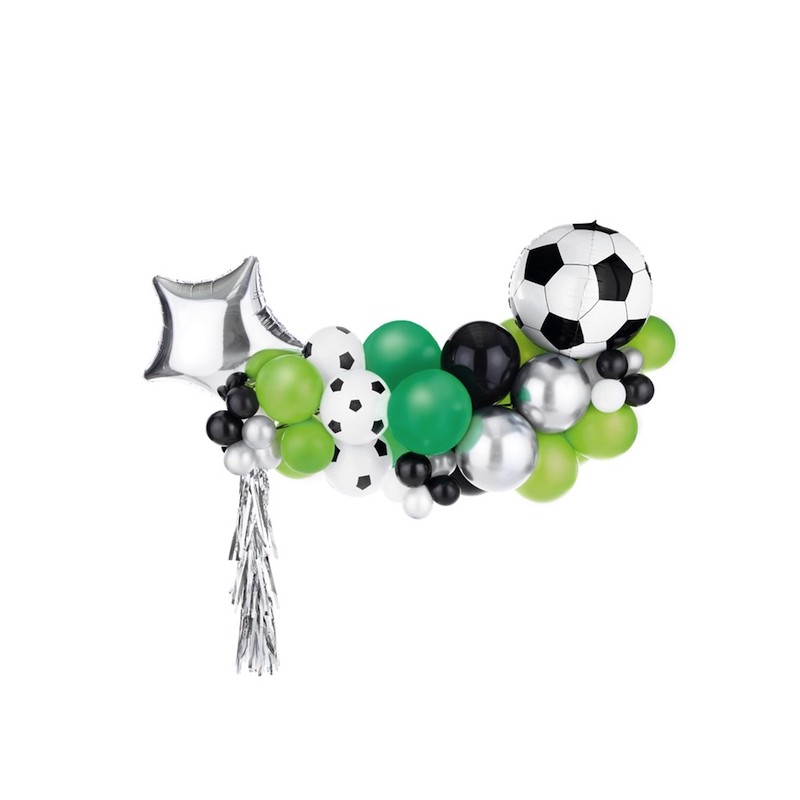 PartyDeco Soccer Balloon Garland Kit, 150cm