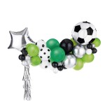 PartyDeco Soccer Balloon Garland Kit, 150cm