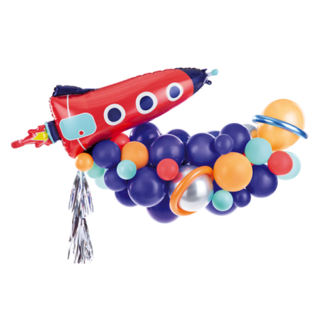 PartyDeco Rocket Balloon Garland 76 Pieces 154cm PD-GBN9