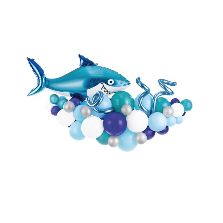 PartyDeco Shark Balloon Garland Kit 150cm