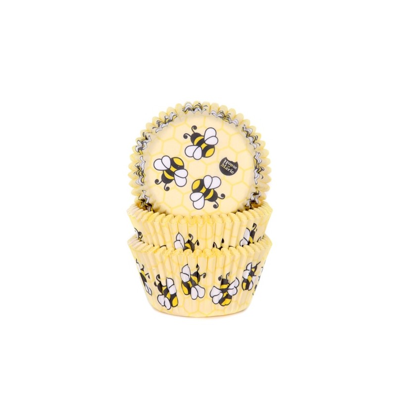 House of Marie Bee Cupcake Cases, 50 pcs