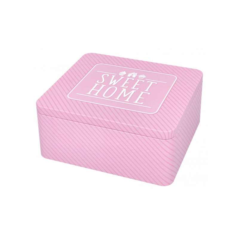 Birkmann Pink Tin Box SWEET HOME, 21x19x9cm