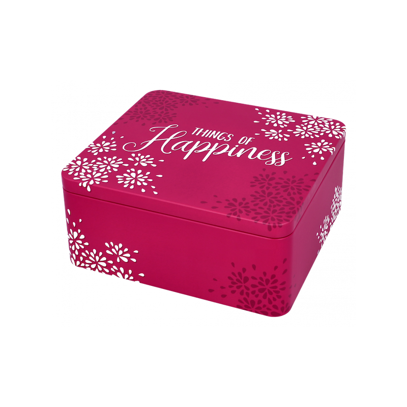 Birkmann Granita Tin Box Things of Happiness, 21x19x9cm