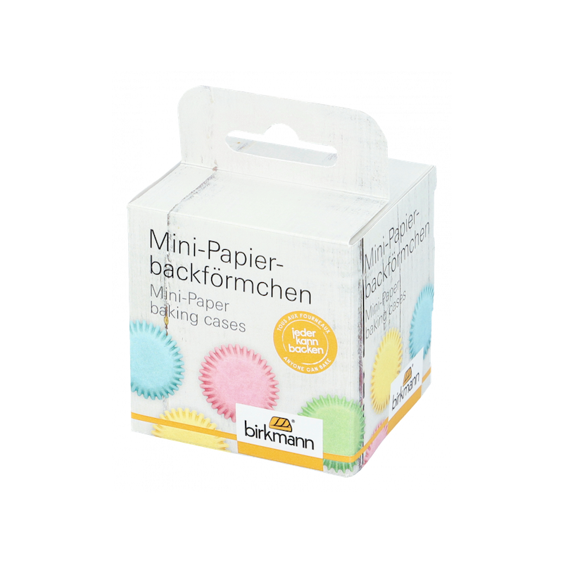 Birkmann Mini Cupcake Papierbackförmchen Pastell, 100 Stück