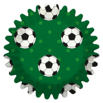 Birkmann Mini Cupcake Cases Soccer, 100 pcs