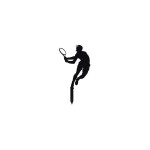 Modecor Cake Topper Tennis Player Man, 11.5cm